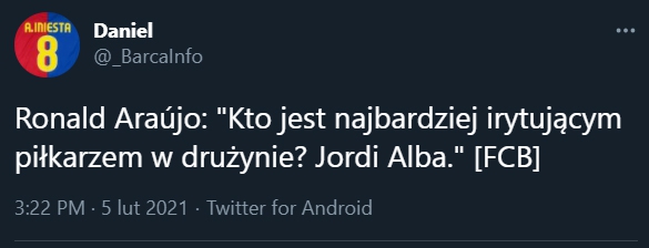 Araujo wybrał NAJBARDZIEJ IRYTUJĄCEGO piłkarza Barcy! :D